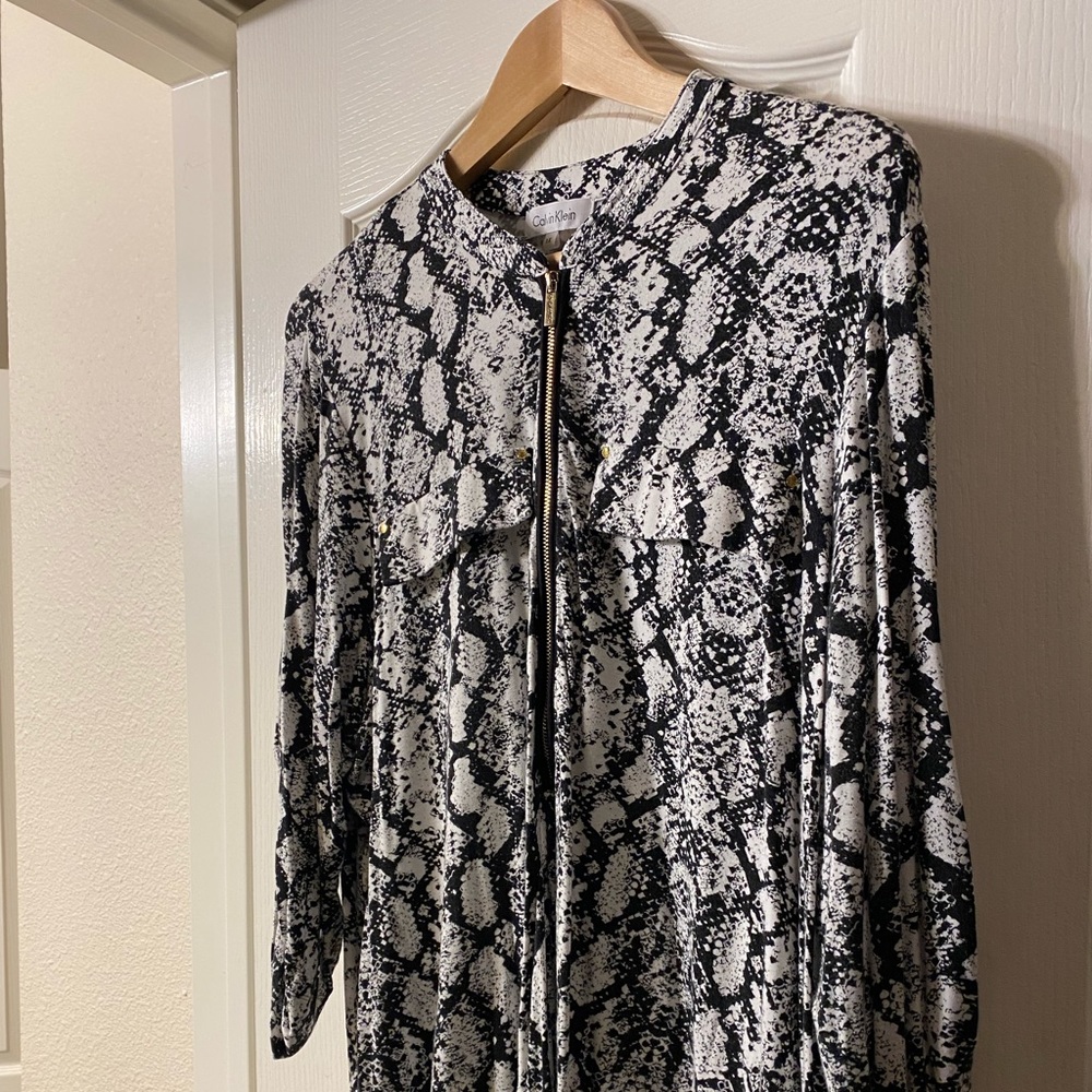 Calvin Klein snake print blouse